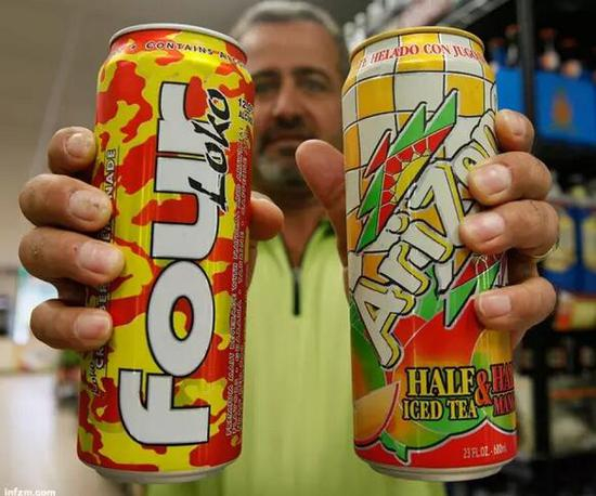 　　▲ 从2005年在美国诞生起，四洛克酒就自带“网红”基因。但剔除了禁用物之后，它更像是营销噱头。（东方IC/图）