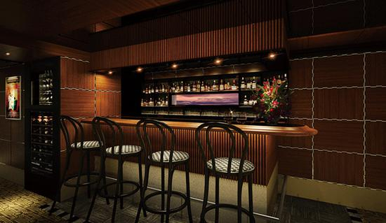 火车上的酒吧。（图片来源：西日本铁路公司官网）