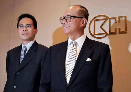 李嘉诚与长子李泽钜