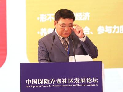 图为梅山（中国）保险养老社区联盟会长李钢