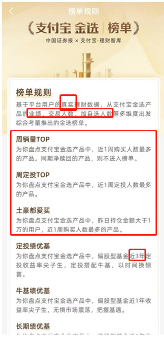 未更新前榜单规则说明