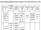 百年人寿晋中中心支公司被罚18万元：编制、提供虚假的报告报表文件资料