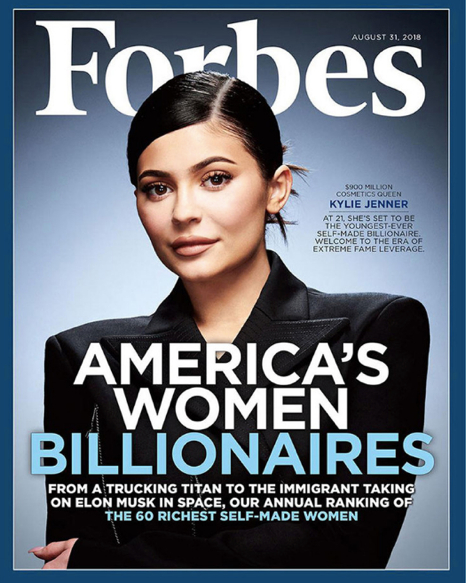 &nbsp;（图：凯莉·詹娜 来源：福布斯）