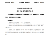 苏州银行披露涉及9.81亿元金融借款合同纠纷案进展：法院裁定指令鄂尔多斯中院审理