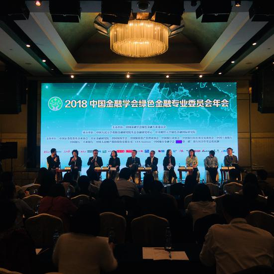 图为论坛二：“一带一路”绿色投资与国际资本参与论坛现场