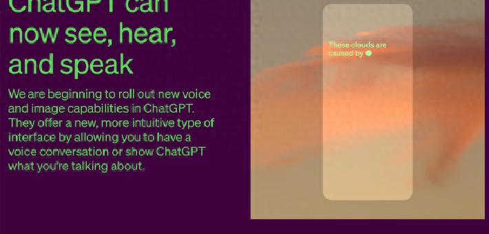 ChatGPT更新！可通过图片和语音命令交互