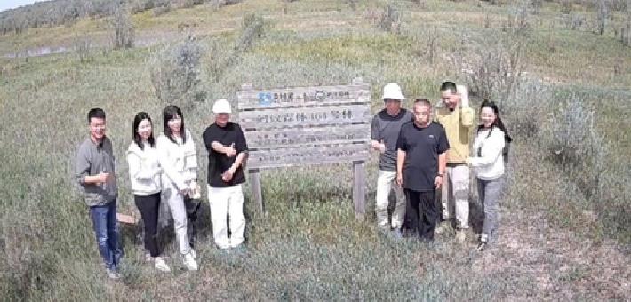 马云时隔六年再现身蚂蚁森林，和树比高