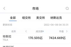 6月7日美股成交额前20：特斯拉合作团队称发明新型电池能用一百年