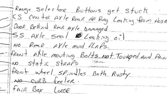  图2 阿尔伯基克市政府列出的巴士问题清单