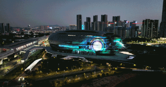 夜晚3D mapping光影秀