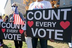 美国大选继续计票 关键州归属仍未确定