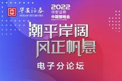 【直播入口】华安证券2022年中期策略会——电子分论坛