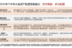 张馨元：2022下半年大类资产配置策略