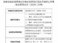 长安汽车金融有限公司被罚90万：因附加贷发放审核不审慎等三项违法违规事实