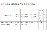合利宝支付甘肃分公司被罚528万元：未履行尽职调查义务和有关风险管理措施