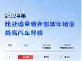 比亚迪包揽新加坡多项销量冠军，助力当地全面电动化