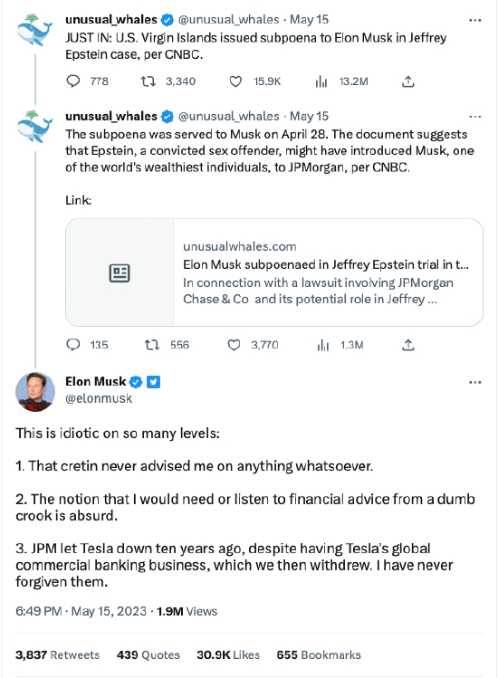 （马斯克公开澄清自己与爱泼斯坦关系）