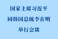 习近平同韩国总统李在明会谈