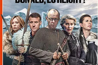 5位欧洲领导人手持武器，配文：“唐纳德，够了！”