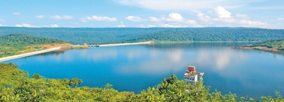 图为柬埔寨达岱水电站库区。 　　中国重机供图