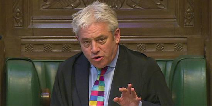 英国下议院议长拒绝就特里莎-梅的脱欧协议再