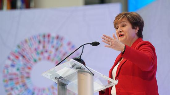 国际货币基金组织（IMF）总裁格奥尔基耶娃（新浪财经资料图）