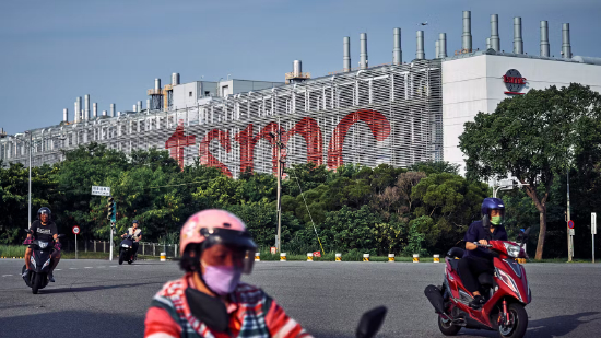 中国台湾台中某台积电芯片制造厂外景