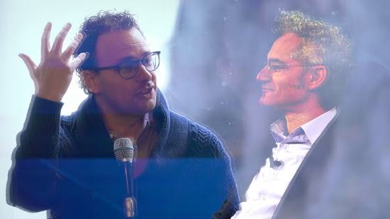 Anthropic 首席执行官达里奥・阿莫代伊与 Palantir 首席执行官亚历克斯・卡普。