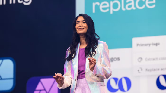 Canva 联合创始人兼 CEO 梅兰妮・珀金斯。