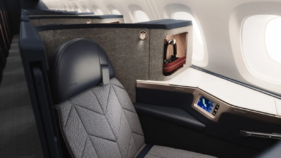 空客 A380 全新 Club World 商务舱客舱。