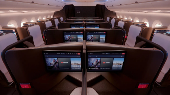 达美航空 A350 机队下一代达美一号套房客舱效果图