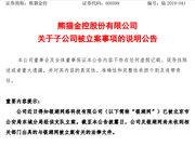 熊猫金控：旗下银湖网已被北京市公安局东城分局立案
