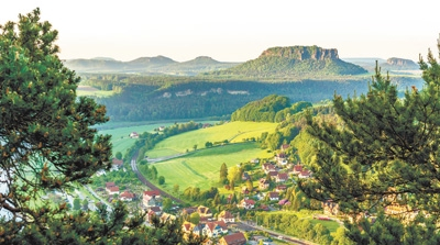 德国萨克森州施塔特威伦的乡村景观。 　　人民视觉