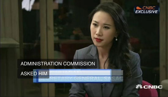 （陈茜为CNBC采访报道）