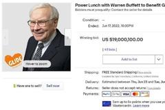 最后一顿巴菲特慈善午餐拍卖以1900万美元成交 远超此前纪录