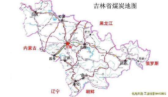 中国各省区煤炭资源分布图