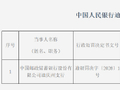 中国邮政储蓄银行迪庆州支行被罚23.15万元：违反金融统计管理规定