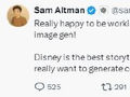 OpenAI首席执行官回应与迪士尼合作