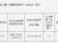 天津津南村镇银行被罚20万元：违反金融统计管理相关规定