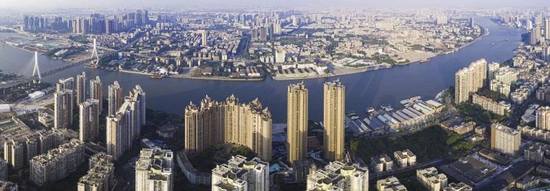 （广州世茂珠江天鹅湾实景图）