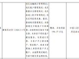 邯郸银行被罚190.37万元：违反金融统计管理规定等