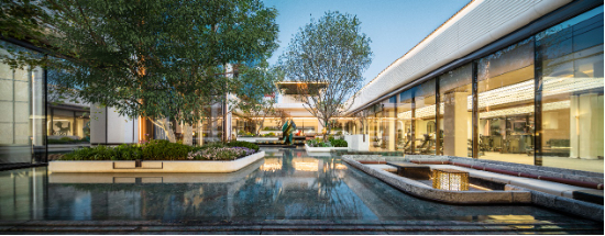  （天津金茂泮湖满庭实景图）