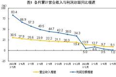 国家统计局：前5月全国规模以上工业企业利润增长1.0%