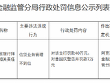 中国农业发展银行拜城县支行被罚40万元：信贷业务管理不到位