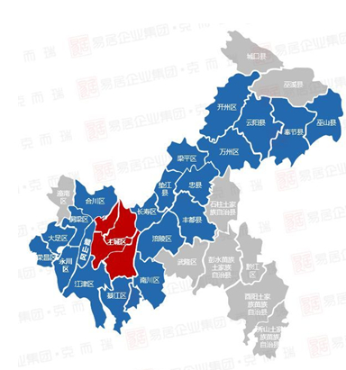 金科在重庆的战略布局，来源：克而瑞