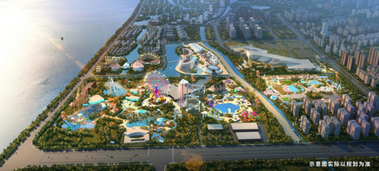 （杭州湾融创文旅城规划示意图）