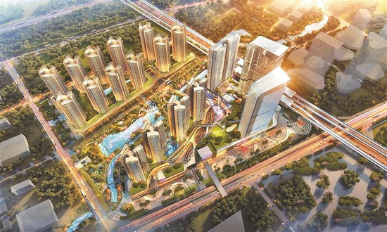 光明区蓝鲸世界效果图。