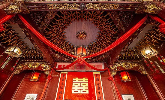 江西婺源县篁岭村婚堂