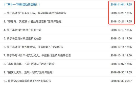 （易通贷活动）