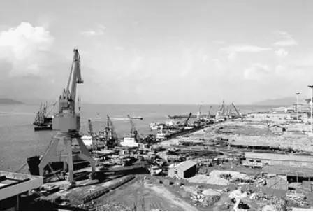 　　1981年5月7日，蛇口港建设第一批工程竣工并投入使用。11月20日，首航蛇口的飞翔船从九龙大角咀码头开出，45分钟后到达蛇口港。